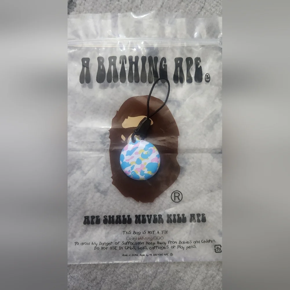 New Bape Nigo Era Cotton Candy Keychain/screen Cleaner In Blue Cotton Candy